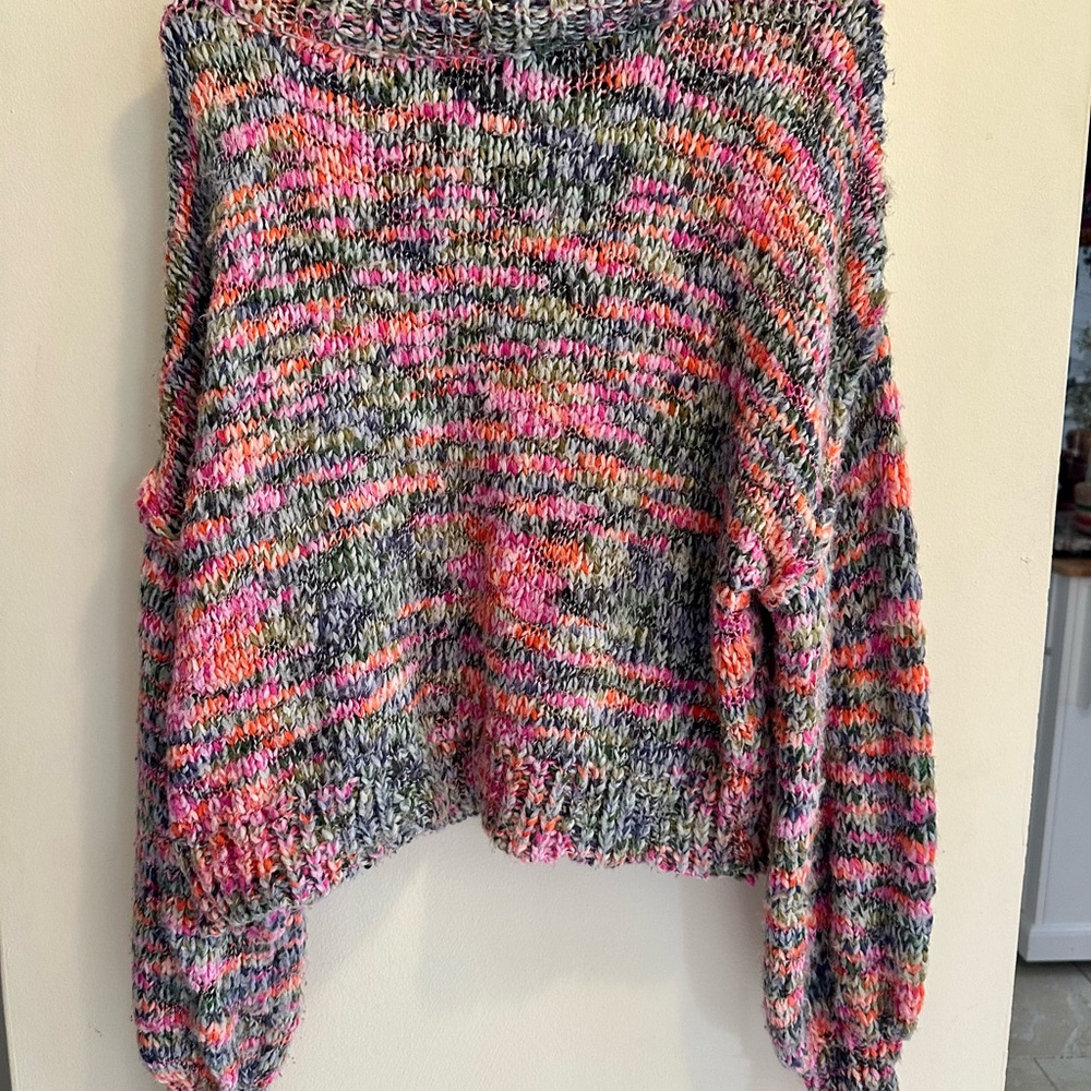 Wild Fable Multicolor Cowl Neck Sweater